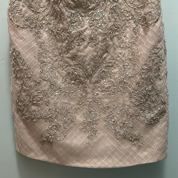 Lace vintage Strapless beaded wedding dress - Picture 6 of 14